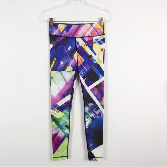 Vimmia Geometric Stripe Leggings Workout Small S - Picture 1 of 9